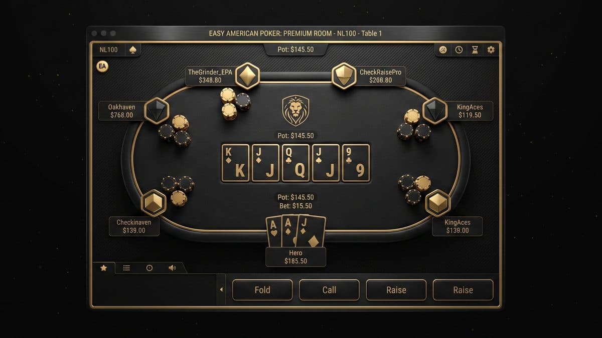 poker room screenshot