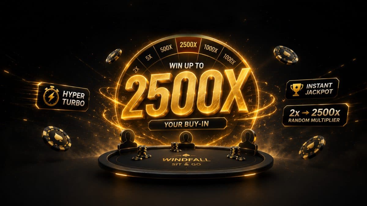 Windfall Sit & Go no BetOnline: ganhe até 2500x o seu buy-in