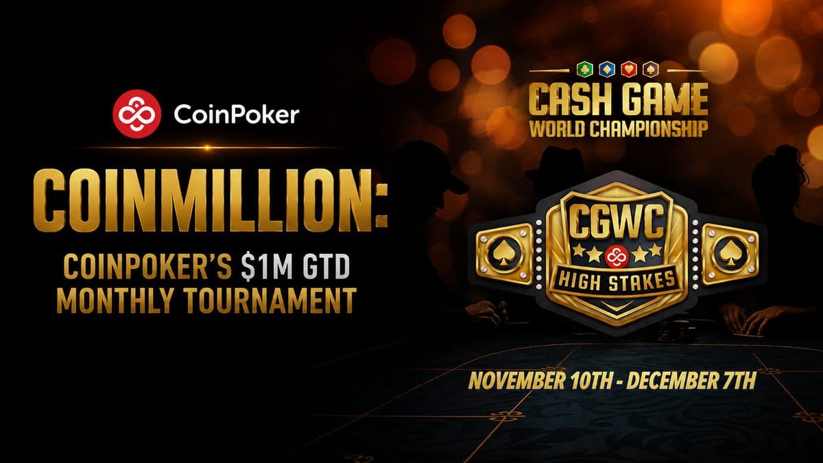 CoinMillion: torneio mensal $1M GTD do CoinPoker