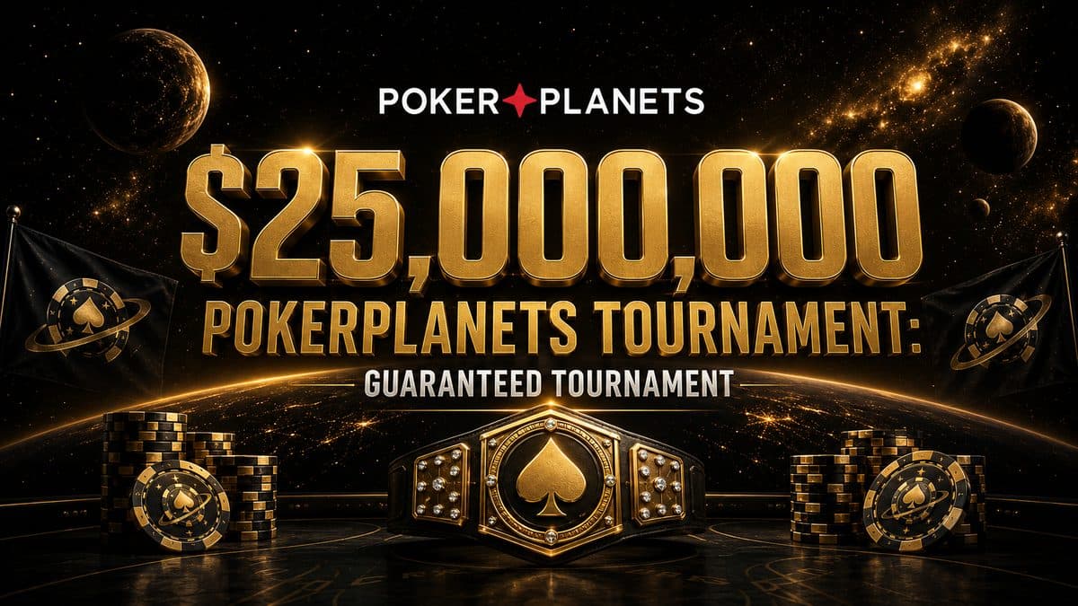 $25,000,000 Tournament at PokerPlanets: Guaranteed Prize Pool