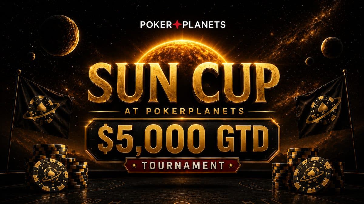 Sun Cup en PokerPlanets: torneo con $5,000 GTD