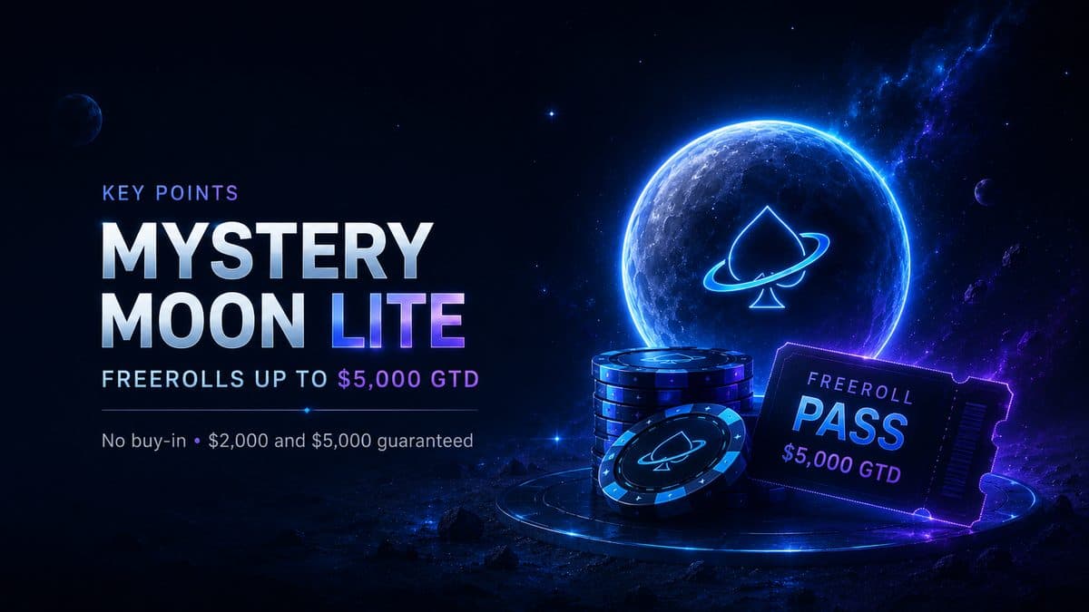 Mystery Moon Lite at PokerPlanets: Freerolls up to $5,000 GTD