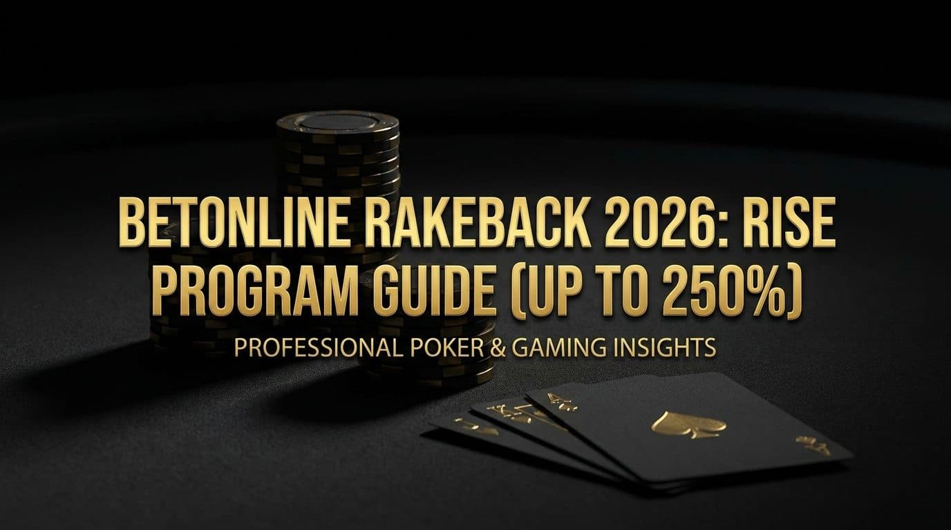 Rakeback na BetOnline 2026: Guia do Programa RISE (Até 250%)