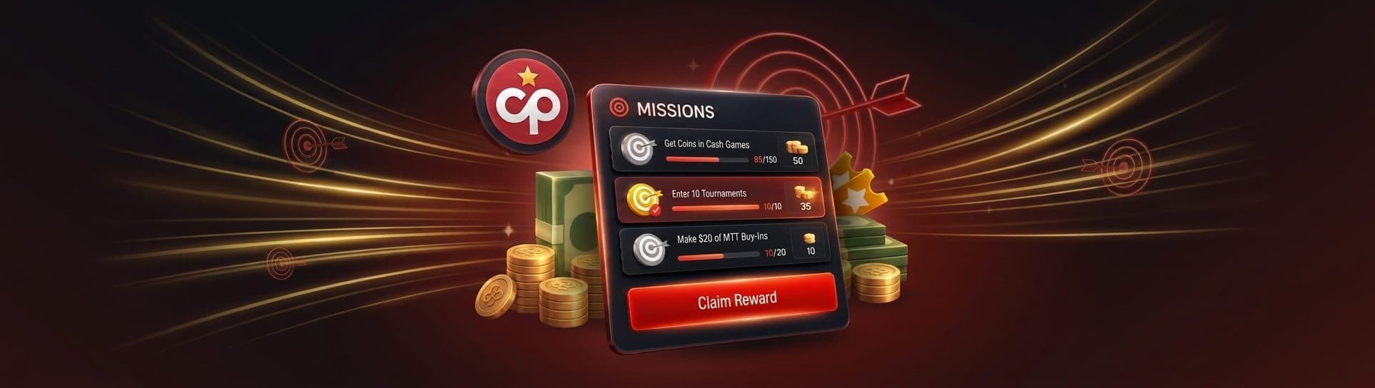 CoinPoker Missions: cumple objetivos y gana Coins todo el año