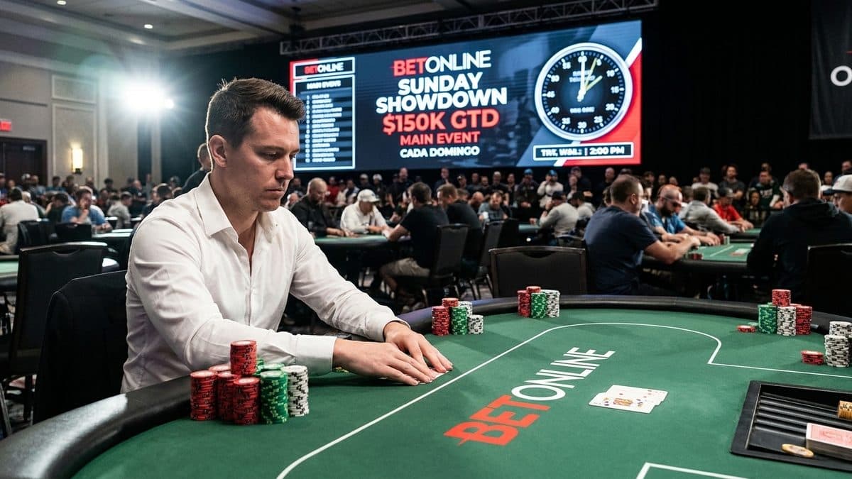 BetOnline Sunday Showdown 2026: $150K GTD Cada Domingo